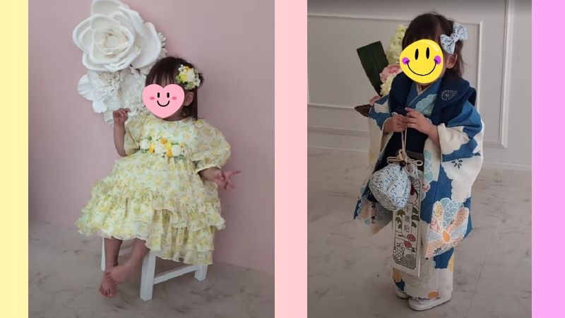 スタジオ　撮影　七五三　誕生日