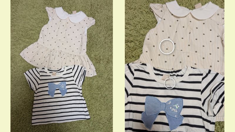 キャリ―オン　子供服　状態